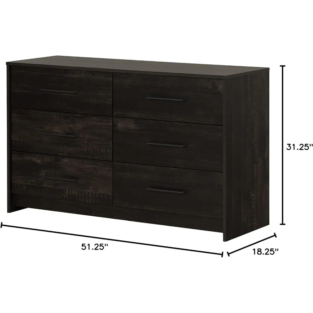 6-Drawer Double Dresser