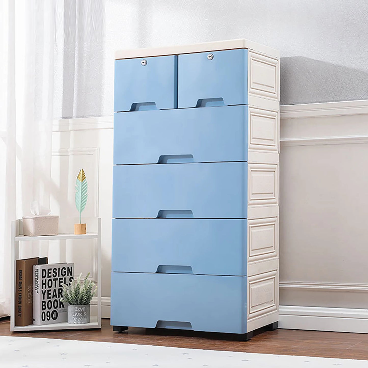 6 Drawer Plastic Dresser