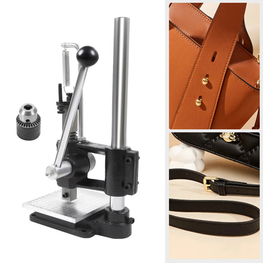 Leather Imprinting Machine, Hole Punching, Bronzing Tool, DIY Cutting, Stitching